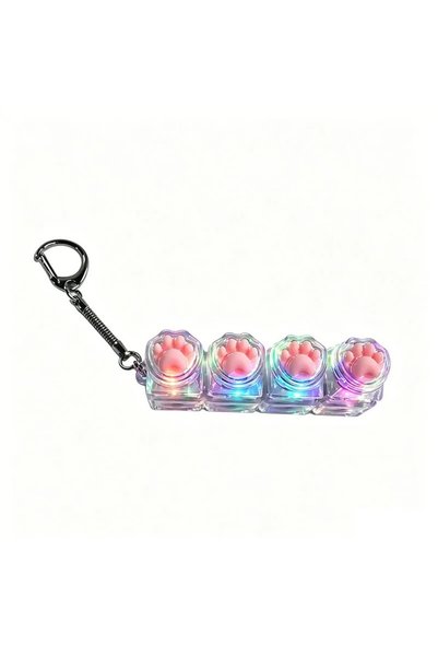 Choice D `Clickable Keyboard Keychain LED Light - Stress Anxiety Relief Fidge...