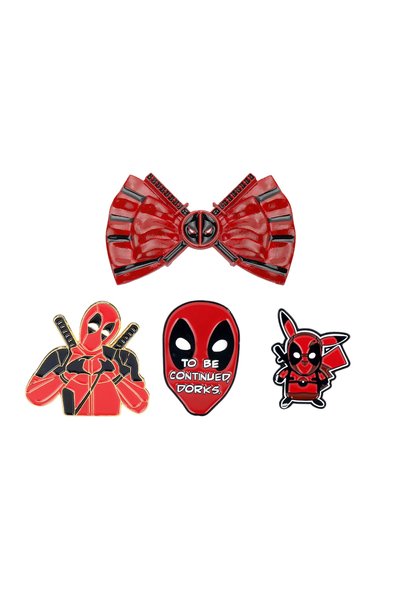 BANDAI 4pcs-set 4Pcs/Set Movies Super Hero Enamel Brooch Cartoon Character Ba...