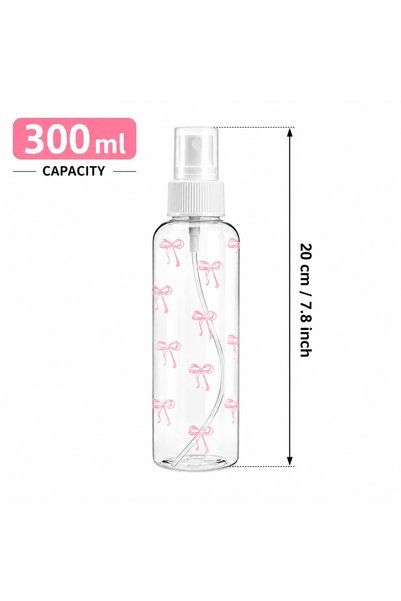 Choice 300ml 100-300ml Cute Pink Bow Refillable Spray Bottle Fine Mist Travel...