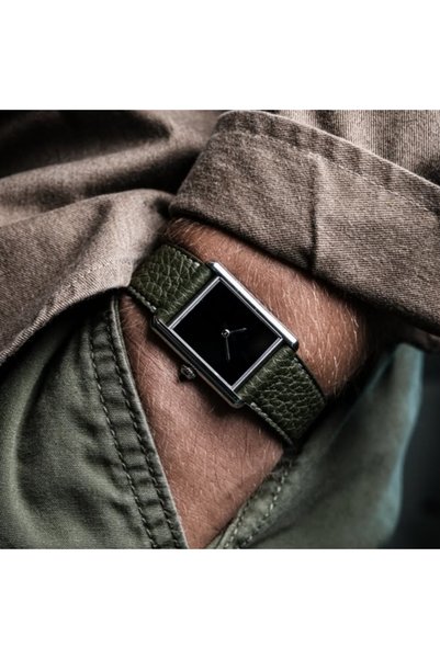 Choice 533green CILOA 2025 New Men's Square Leather Strap Elegant Light Luxur...
