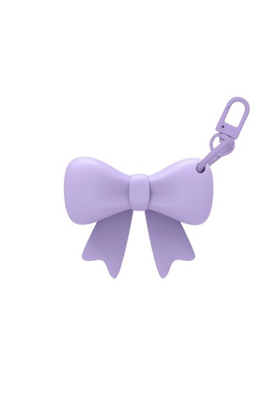 Choice 1pc-purple Silicone bow lipstick holder with keychain for easy carryin...
