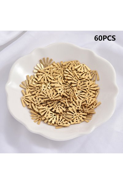 Choice Brass Color 60pcs Original Brass Single Hole Brushed Mini Fan-Shaped P...
