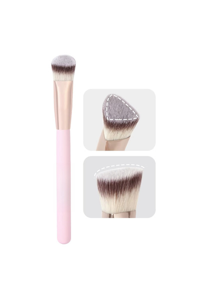 Choice Pink Under Eye Concealer Makeup Brush Triangle Foundation Brush for Li...