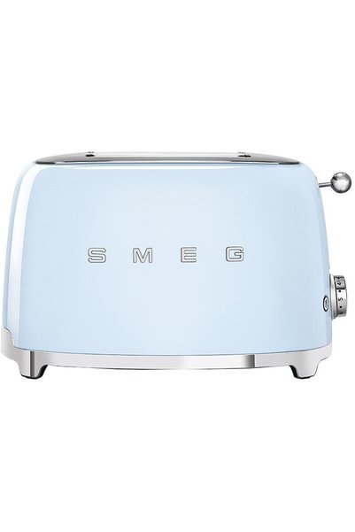 SMEG Τοστιέρα TSF01PBEU, 950 W, 2 θέσεις, 6 επίπεδα ψησίματος, Μπλε