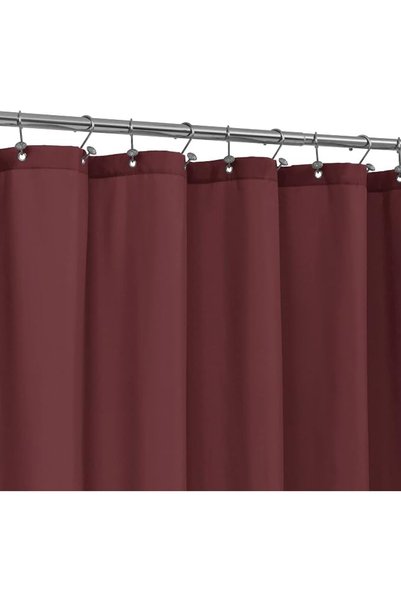 ALYVIA SPRING Waterproof Fabric Shower Curtain Liner - Soft & Light-Weight Cl...