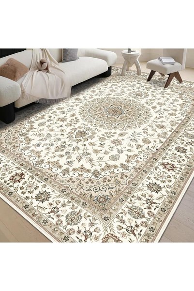 Generic سجاد كبير مقاس 200x290 سم، سجادة قابلة للغسل، سجادة قصيرة الوبرات بتص...