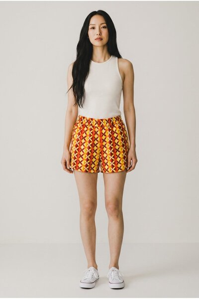 Noisy May Pantaloni Scurți Sunny Orange