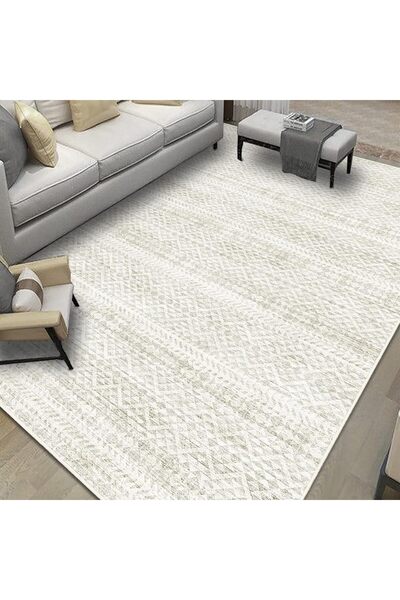 Generic Rug 200x290cm，Washable Grey Beige Rugs， Large Area Rugs, Living Room ...