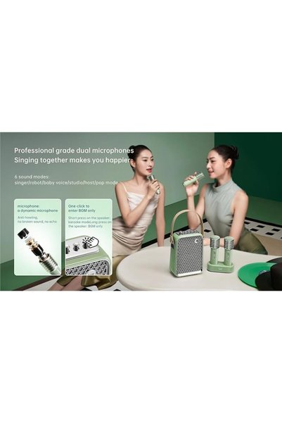 divoom sound realized experience مكبر صوت بلوتوث Divoom SongBird-SE بقوة 18 واط مع ميكروفونين لاسلكيين، بلوتوث 5.2، AUX، MicroSD، واي فاي