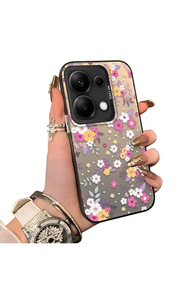 PATTERNOVA Redmi Note 13 Pro 4G Uyumlu Çiçek ve Yaprak Motifli Telefon Kılıfı...