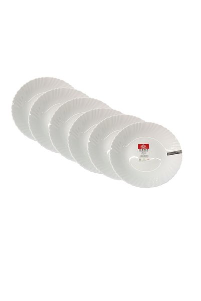 Pukka Set 6 farfurii pentru desert din opal, Pukka, 21,5 cm