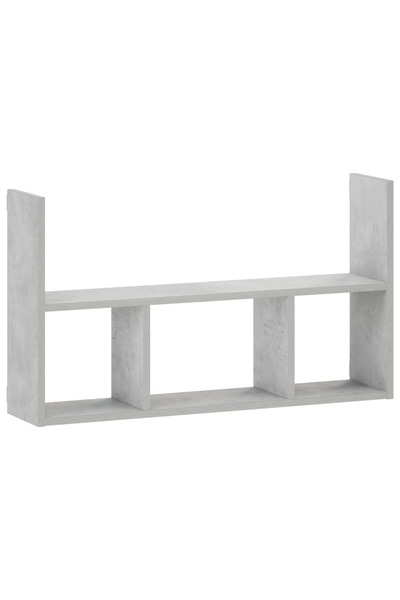 vidaxl Raft de perete Gri Beton 78.5 x 17 x 45 cm Lemn prelucrat