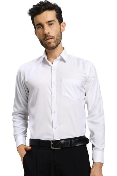 Generic Men's Formal Shirt – Wrinkle-Free Poly Cotton Fabric, Full Sleeves, R...