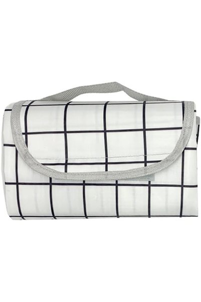 ULHYC Beach Picnic Blanket, Large Camping Blanket 200 x 150 cm, Lightweight Portable Picnic Mat - Sand and Water Resistant, White