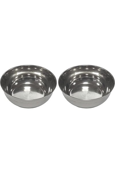 Generic Steel,Grey - Bowls,Grey (Pack of 2)