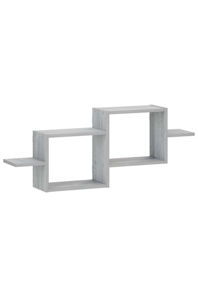 vidaxl Raft de perete Sonoma gri 95 x 17 x 37 cm Lemn prelucrat