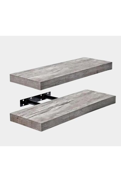 Generic Wall Shelf, Floating Rectangle, 60cm (ASH GREY)