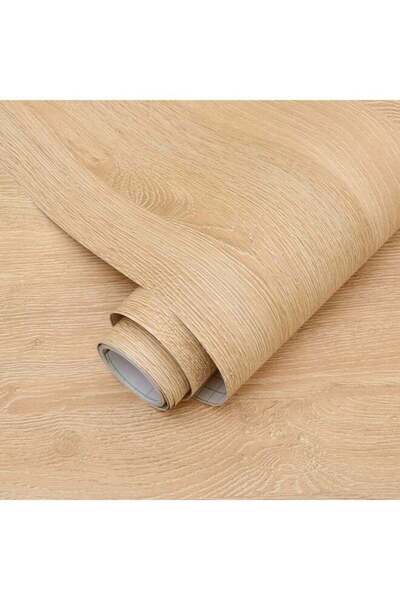 Arabest 1pc Wood Grain PVC Wallpaper - Self-Adhesive, Oil-Resistant, Easy to ...