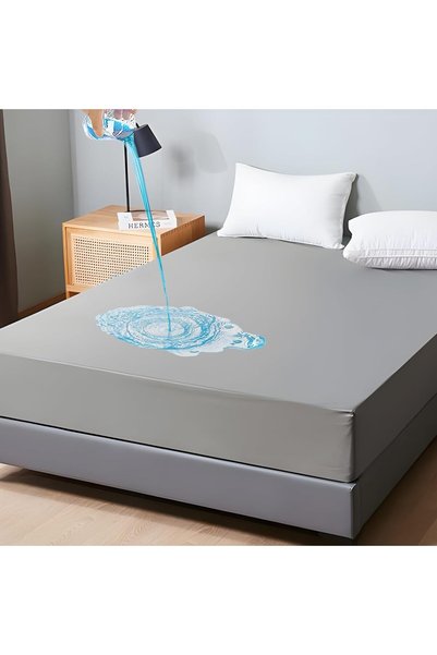 ULHYC واقي مرتبة 200×200 سم مع شريط مطاطي مرن، مقاوم للماء، قابل للغسل، قابل ...