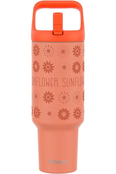 Generic 40 oz Tumbler with Handle and Straw, Leak-Proof Insulated Tumbler wit...