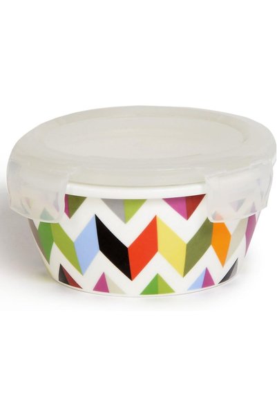 Generic 13.5 oz. Porcelain Food Storage Container - Lunch Airtight Lid - Ziggy