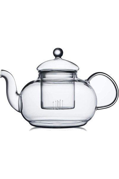 Generic 33.8oz Glass Teapot with Removable Infuser,Stovetop Safe Tea Kettle,B...