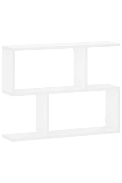 vidaxl Raft de perete Alb 72 x 17 x 55.5 cm Lemn prelucrat