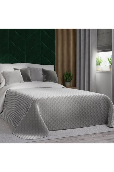 Markizeta Cuvertura decorativa Markizeta, geometrica, 220x240cm, gri deschis