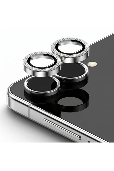 CaseOnn Sparkling Diamond Stone Single Camera Lens Protector Silver Compatibl...