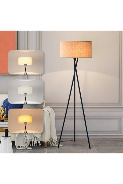 Generic مصباح أرضي اسكندنافي LED لغرفة المعيشة وغرفة النوم، مصباح عمودي بجانب...