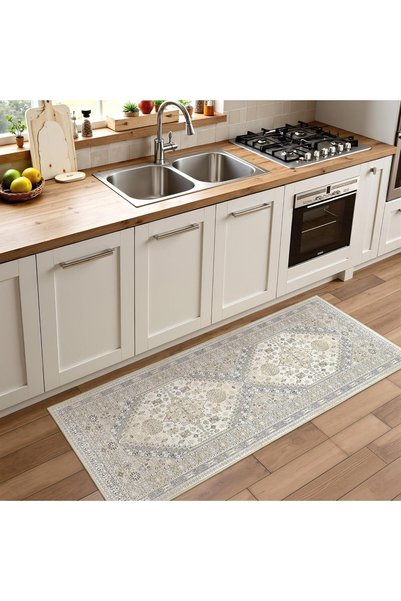 Generic Runner Rug, Washable Hallway Runner Rugs, Non-Slip Low-Pile Soft Kitc...