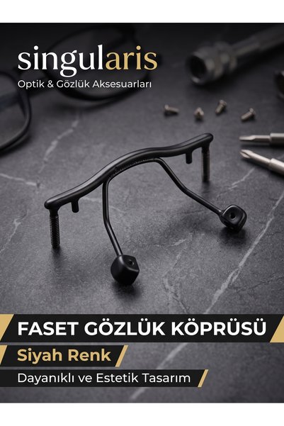 Singularis Faset Glasses Bridge - جسر معدني وسطي بديل للنظارات بدون إطار