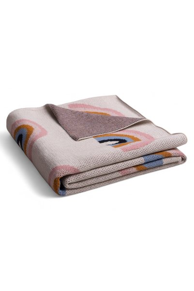 BabyMatex Paturica BabyMatex, model RAINBOW, 100% bumbac, 80x100cm, 460g/m2