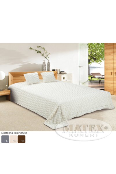 Matex Patura cuvertura, Matex, Luxima, ecru, 210 x 220 cm, poliester 100%