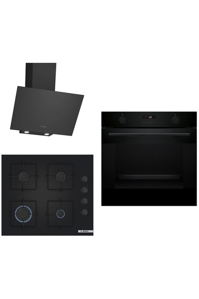 Bosch Siyah 3 lü Ankastre Set 695 ( HUA736EA0T - POP6C6P31O - DWK64PJ60T ) - ...