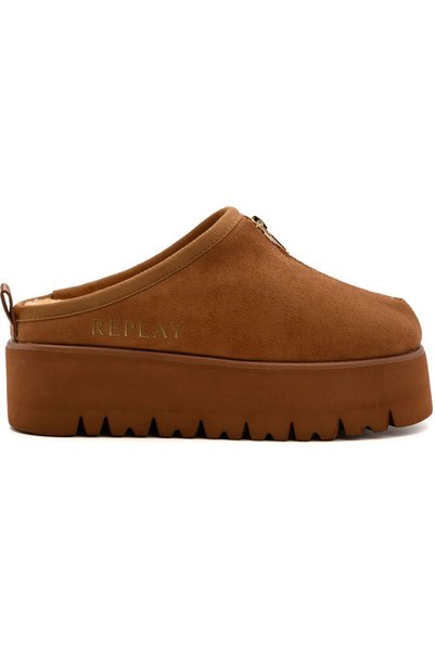 Replay καμελ γούνινο clog MELROSE SABOT