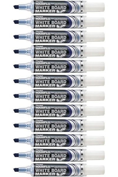 Generic MWL6-CO (Pack Of 12) Maxiflo Dry Wipe Chisel Tip Marker - Blue