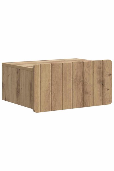 vidaxl Dulap de noapte suspendat Stejar Artizanal 49 x 34,5 x 24 cm