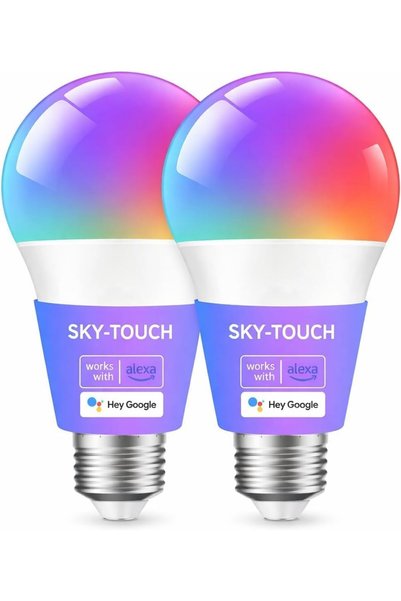 Generic 2 pcs Alexa WiFi Smart Led Bulb E27 Remote RGB Control Color,Multi Co...