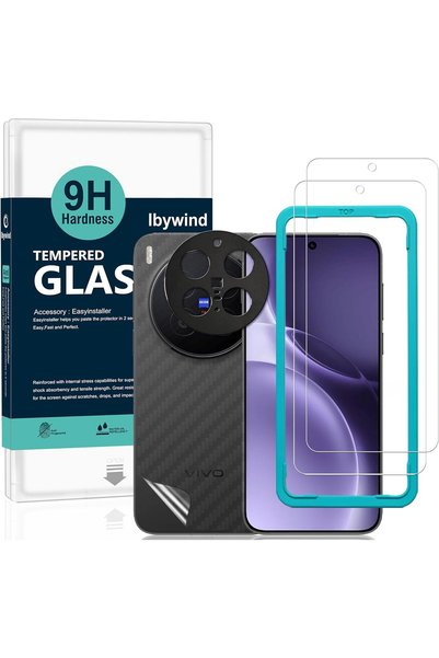 Ibywind واقي شاشة لهاتف فيفو X300 برو 5G، عبوة من قطعتين، زجاج مقوى بصلابة 9H...