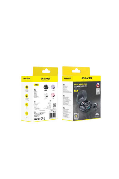 GADGETNOW Ασύρματα ακουστικά Bluetooth με θήκη φόρτισης, μαύρα
