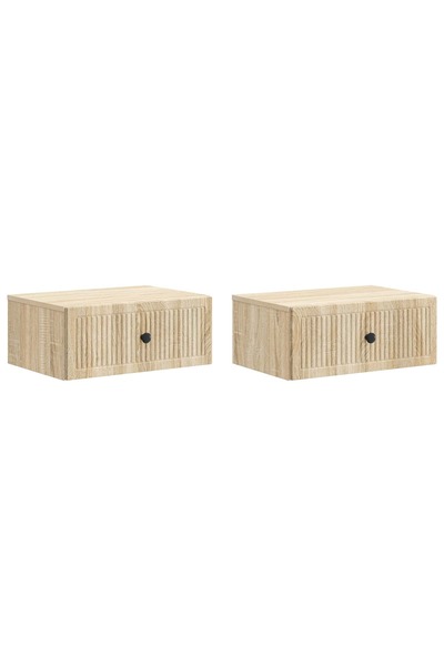 vidaxl Dulap de noapte 2 buc. Stejar Sonoma 49 x 34,5 x 20 cm