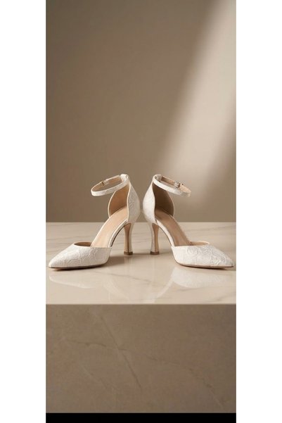 Berush Bride Women's Cinar Heelled Bridal Dress and Evening Gown Shoes