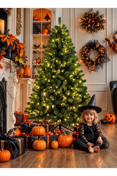 GGEROU Pre-Lit Artificial Christmas Tree with Remote Control, 4/5/6/7/8/10 FT...