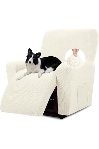 EOGILY Recliner Chair Covers, 4 Pieces Stretch Sofa Slipcover, Recliner Cover...