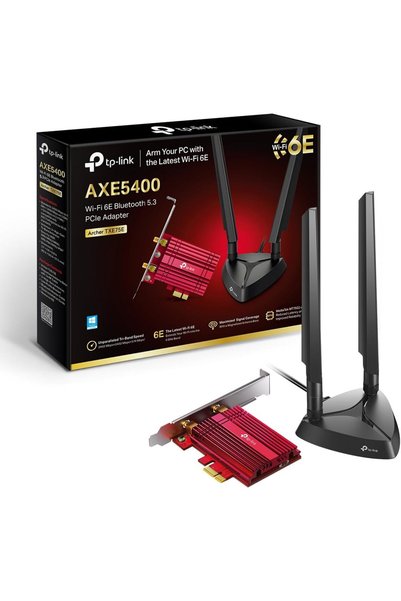 Generic بطاقة شبكة Archer TXE75E Wi-Fi 6E WLAN PCIe مع بلوتوث 5.2، سرعة 5400 ...