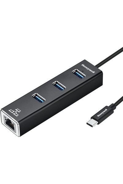 Generic محول 4 في 1 من النوع C 3.1 إلى USB 3.0 مع منفذ إيثرنت جيجابت RJ45، سر...