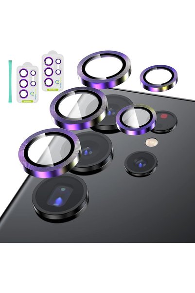 Generic Samsung Galaxy S23 Ultra Camera Lens Protector [2Pack] 9H Tempered Gl...