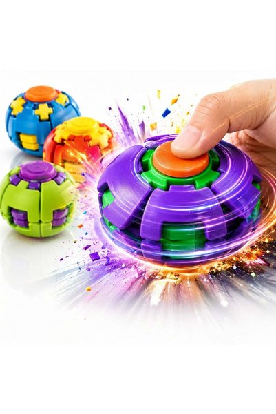 More 3D Αντιστρές Σφαιρικό Spinner, 5,5 εκ., Γυροσκόπιο Δακτύλων με Αυτόματη ...
