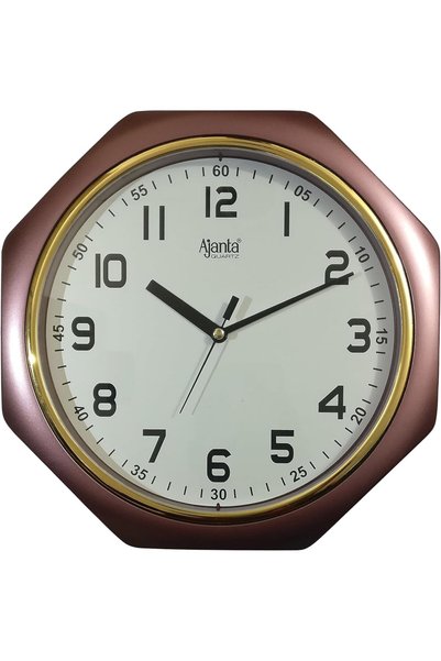Generic ساعة حائط بلاستيكية تناظرية (متعددة الألوان، 24.5 سم × 24.5 سم × 3.8 سم)